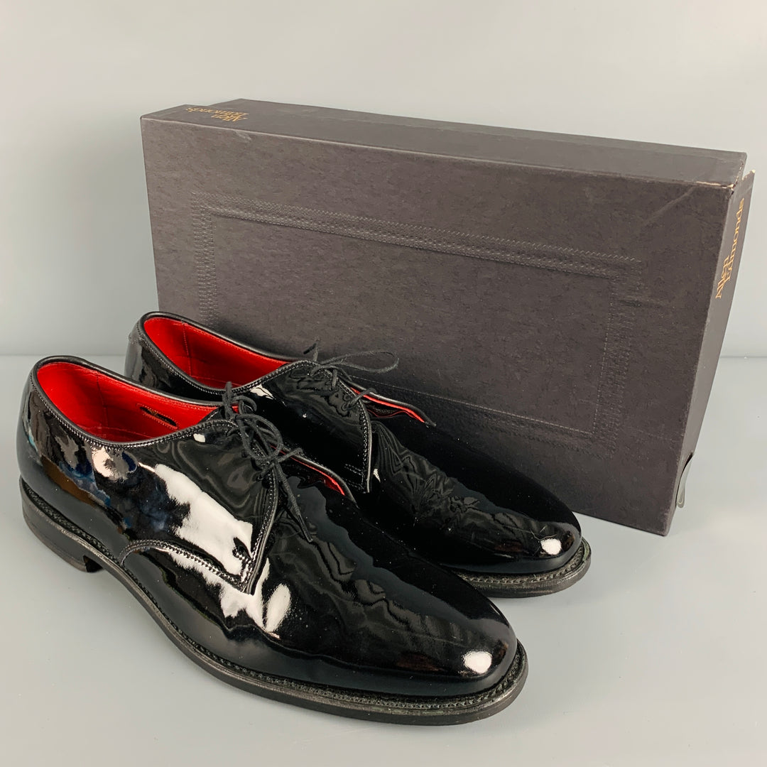 ALLEN EDMONDS Size 13 Black Patent Leather Lace-Up Shoes