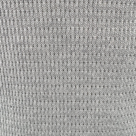 EMPORIO ARMANI Size 38 Grey Waffle Knit Scoop Neck Pullover
