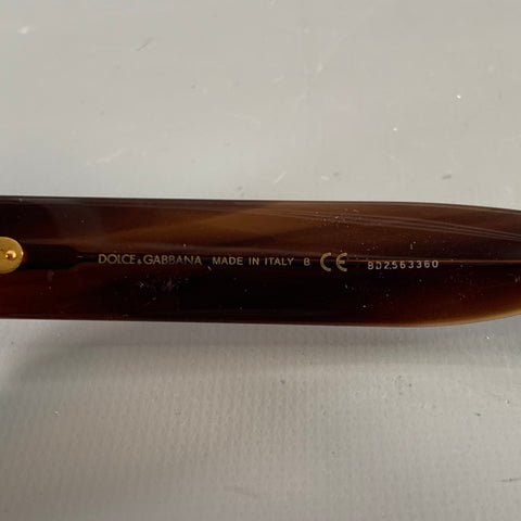 DOLCE & GABBANA Brown Tortoiseshell Acetate Sunglasses