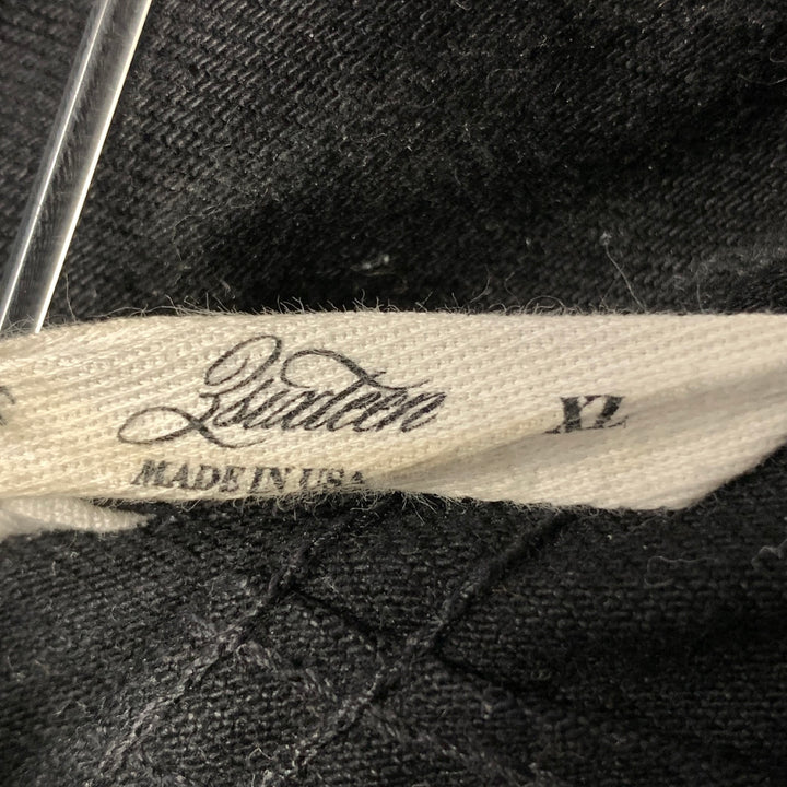 3SIXTEEN Size L Black Solid Denim Selvedge Jacket