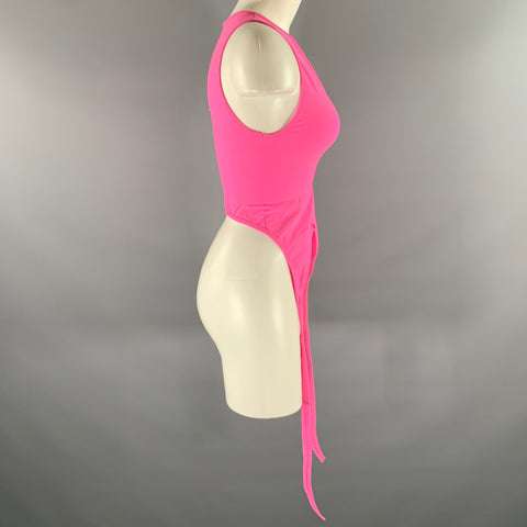 HELMUT LANG Size XS Pink Nylon Spandex Bralette Top