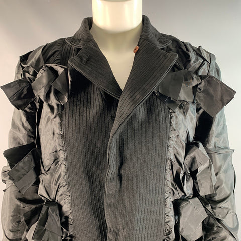 COMME des GARCONS Size M Black Polyester Straps Jacket