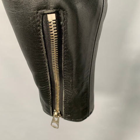 PERFECTO Size 38 Black Leather Motorcycle Jacket