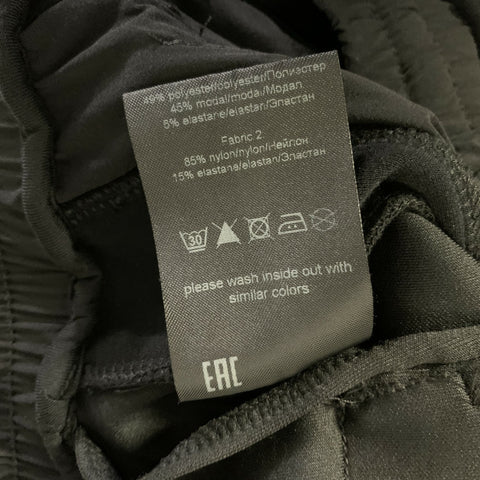 THOM KROM Size L Black Polyester &  Modacrylic Sweatpants Casual Pants