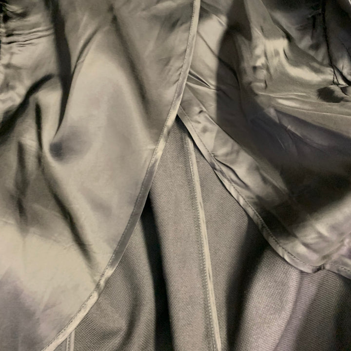 MM6 MAISON MARGIELA Size 2 Black Wool Shawl Collar Jacket Blazer