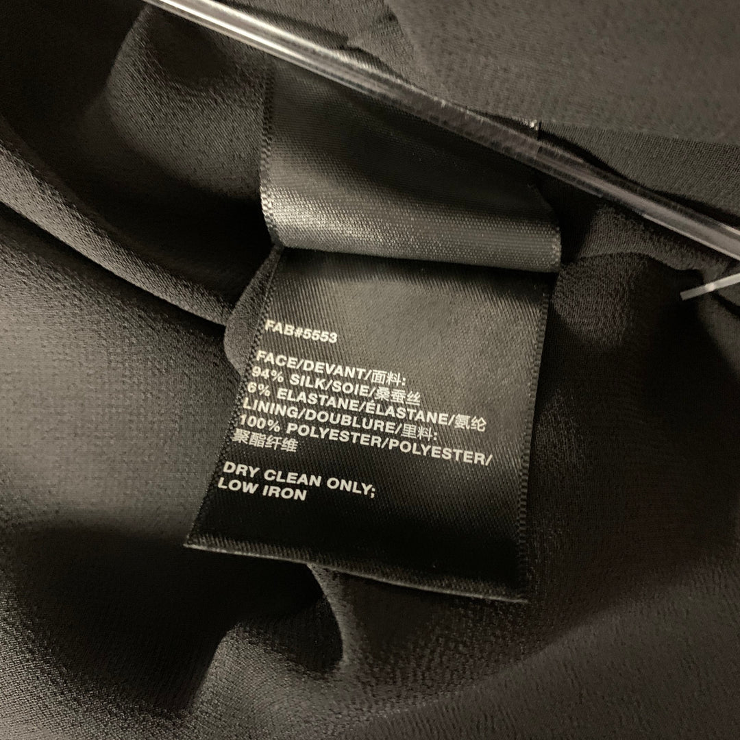 LAFAYETTE 148 Size 12 Black Silk Elastane Maxi Skirt