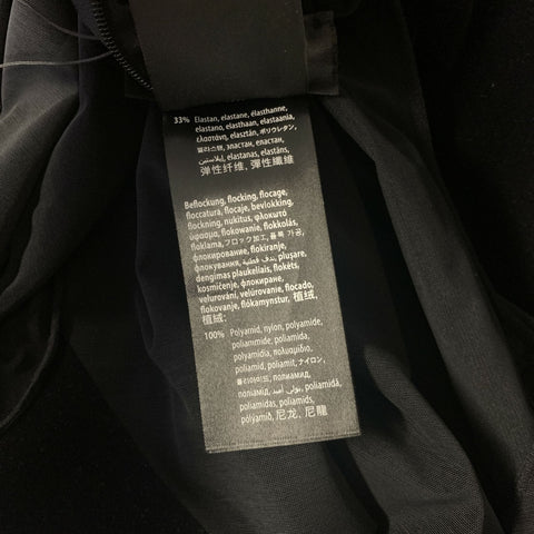 MUGLER Size S Black Polyamide Blend Sheer Knee-Length Cocktail Dress