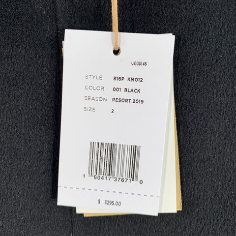 Veste Courte Ouverte cloutée en Laine et Angora Noire MICHAEL KORS COLLECTION Croisière 2019 Taille 2