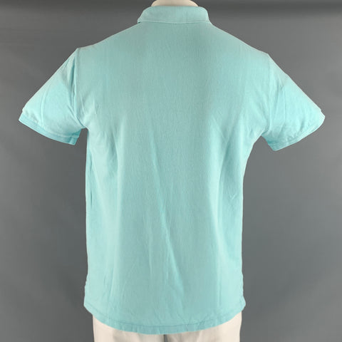 POLO by RALPH LAUREN Size L Blue Turquoise Cotton Short Sleeve Polo