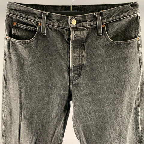 ALEX MILL Size 32 Black Wash Cotton Loose fit Jeans