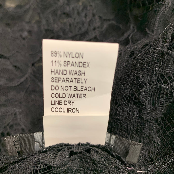JOSIE NATORI Size S Black Nylon Spandex Sleeveless Dress Top