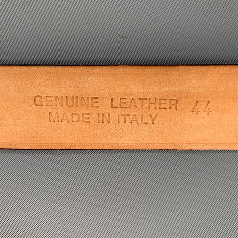 MICHAEL TOSCHI Size 44 Black Suede Leather Belt
