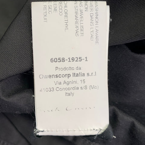 RICK OWENS Size 8 Black Polyester Blend Asymmetrical Zip Up Jacket