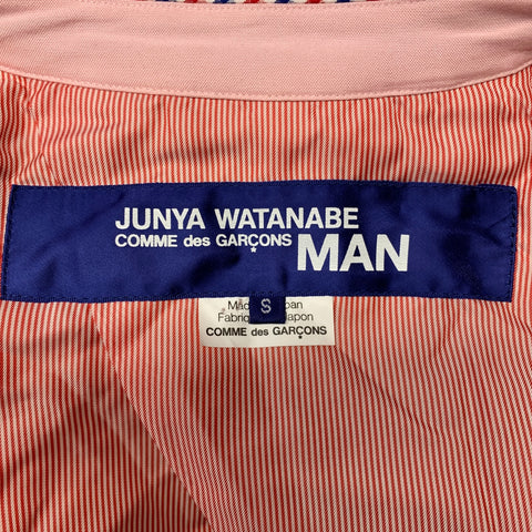 JUNYA WATANABE Chest Size S Pink Cotton Notch Lapel Sport Coat