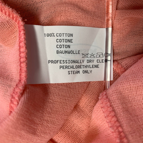 MISSONI Size 8 Orange Coral Cotton Contrast Trim Tank Casual Top