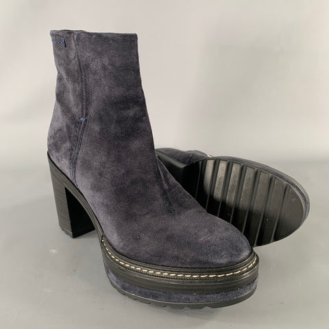 PONS QUINTANA Size 9 Navy Suede 10078 OLIV-B Boots