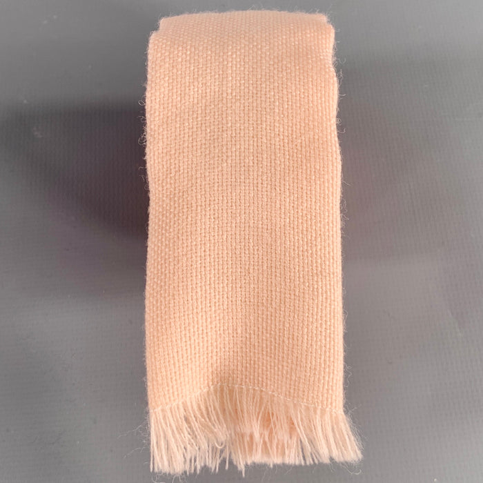 COMME des GARCONS HOMME PLUS Pink Woven Wool Fringe Tie