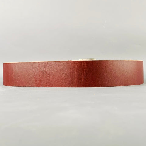 Ceinture en cuir marron argenté LAWLESS DENIM, taille 33