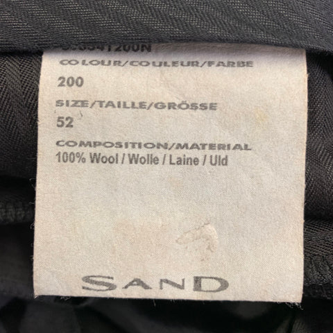 Costume en serge de laine SAND, taille 42, noir, revers crantés