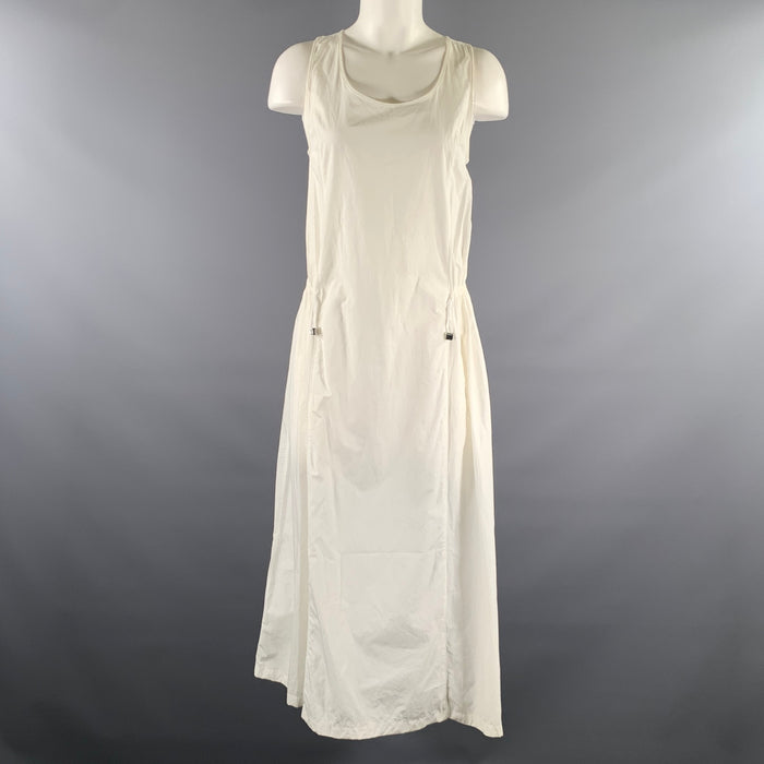 MAX MARA Size S White Cotton Shift Ankle Dress