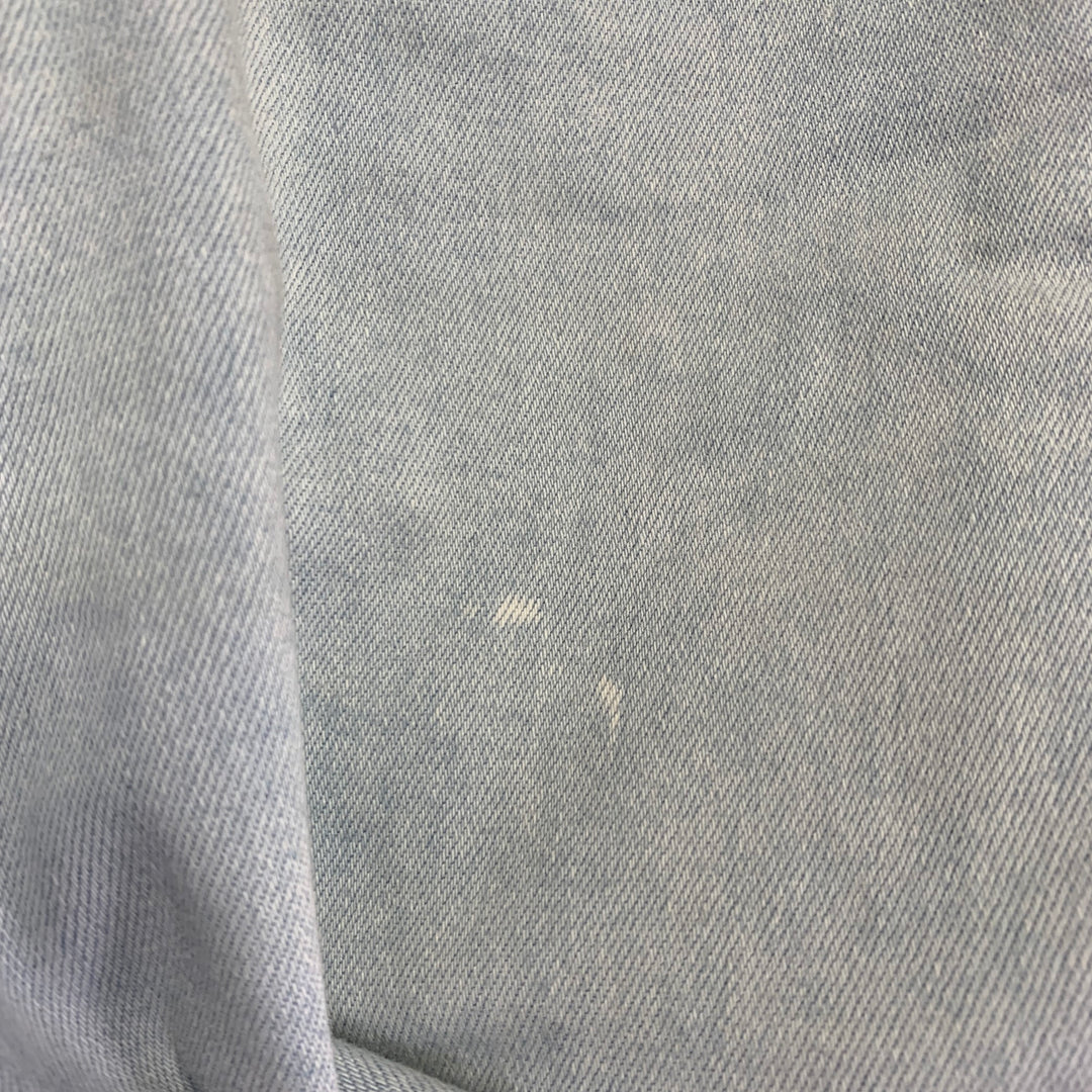 PAIGE Size 29 Federal Blue Cotton Blend Slim Straight Zip Fly Jeans