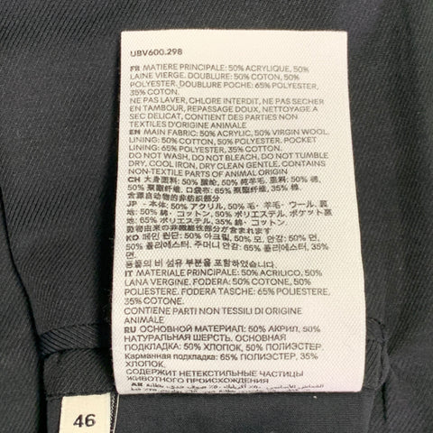 AMI by ALEXANDRE MATTIUSSI Size 36 Neon Green Wool Blend Twill Notch Lapel Suit