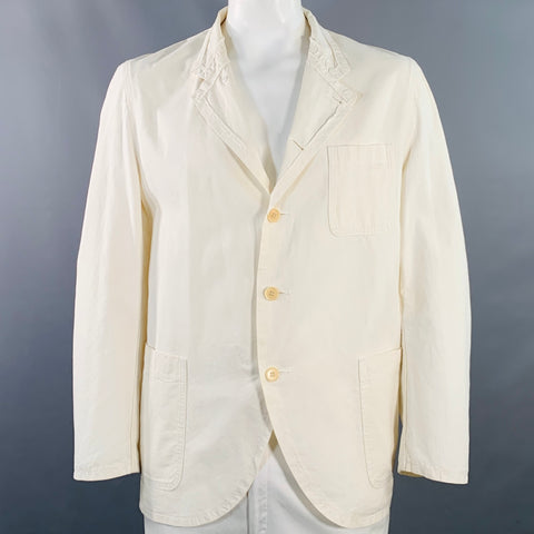 COMME des GARCONS HOMME PLUS SS04 Size L Cream Black Chore Jacket