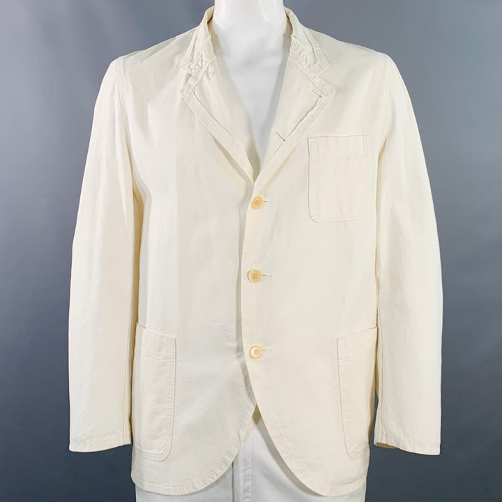 COMME des GARCONS HOMME PLUS SS04 Size L Cream Black Chore Jacket