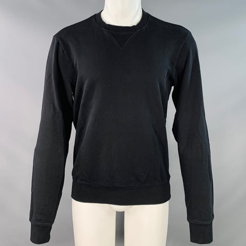 MAISON MARGIELA Size S Black Cotton Elbow Patches Sweatshirt
