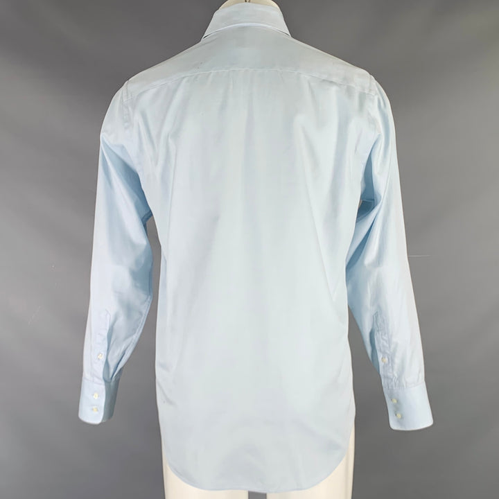 ARMANI COLLEZIONI Size S Light Blue Cotton Long Sleeve Shirt