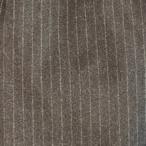 AMI by ALEXANDRE MATTIUSSI Size XXL Grey White Pinstripe Virgin Wool Dress Pants