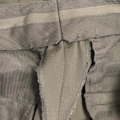 DOLCE & GABBANA Size 36 Black Textured Wool Zip Fly Dress Pants