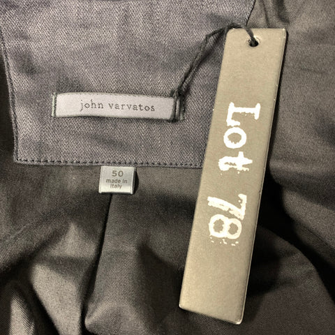 JOHN VARVATOS Size 40 Grey Linen Blend Sport Coat