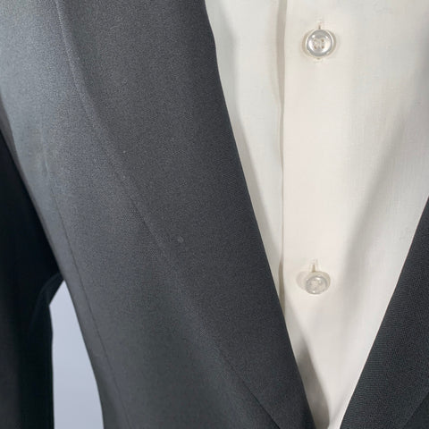 JOHN GALLIANO Taille 40 Veste de sport en laine vierge noire avec strass tête de mort