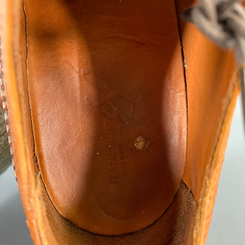 RANCOURT & CO. Size 9 Tan Caramel Leather Wingtip Lace Up Shoes