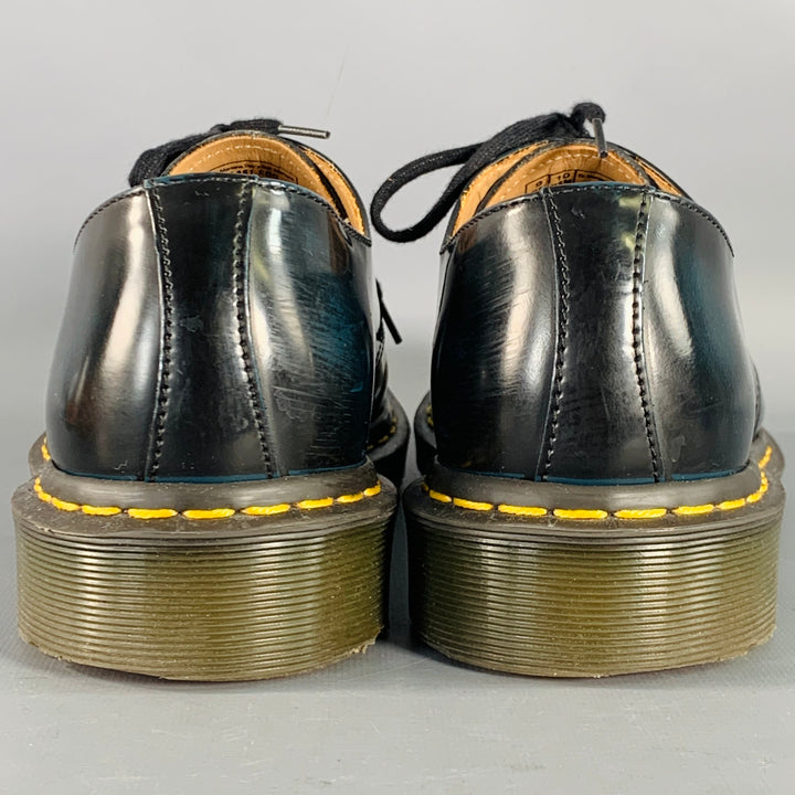 DOC MARTENS x COMME des GARCONS Size 10 Navy Patent Leather Derby Lace-Up Shoes