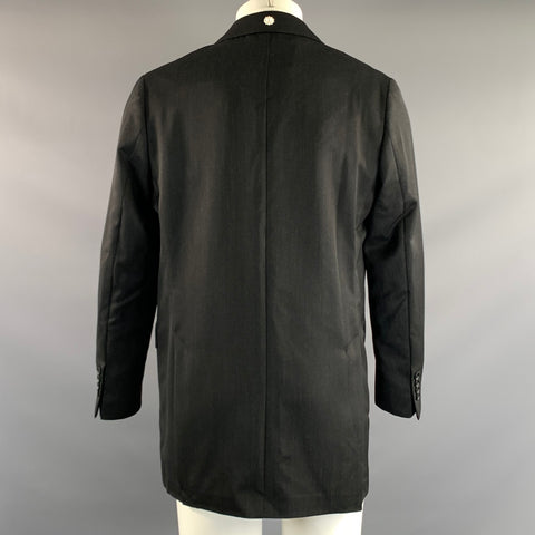 SIMONE ROCHA Chest Size S Grey Charcoal Wool Polyamide Peak Lapel Sport Coat