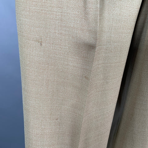 ZANELLA Taille 34 Pantalon habillé plissé beige texturé en mélange d'acétate