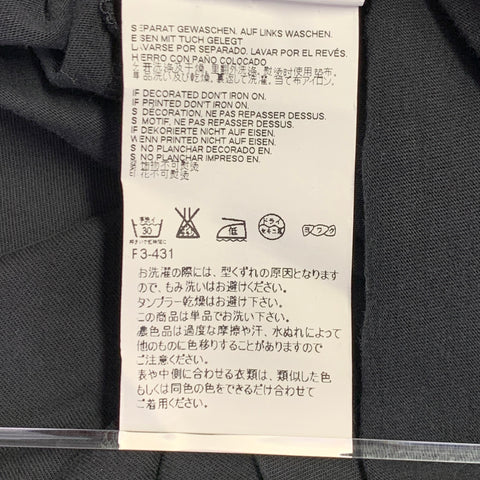 MAISON MARTIN MARGIELA Size 42 Black Cotton Crew Neck T-shirt
