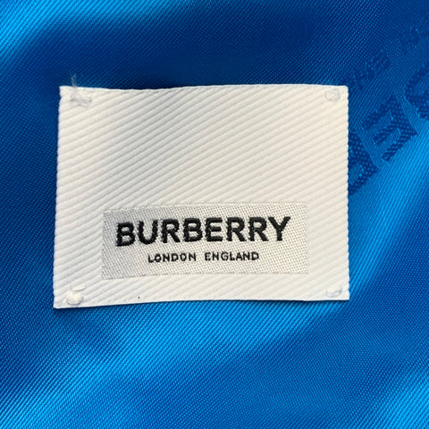 BURBERRY SS23 Size 40 Blue Wool Peak Lapel Double Breasted Suit