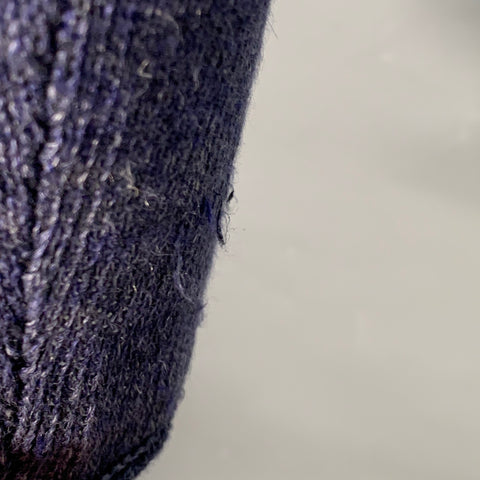 VINCE Size M Blue Heather Knit Linen Crew Neck Pullover