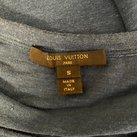 LOUIS VUITTON Size S Blue Cotton Blend Monogram T Shirt