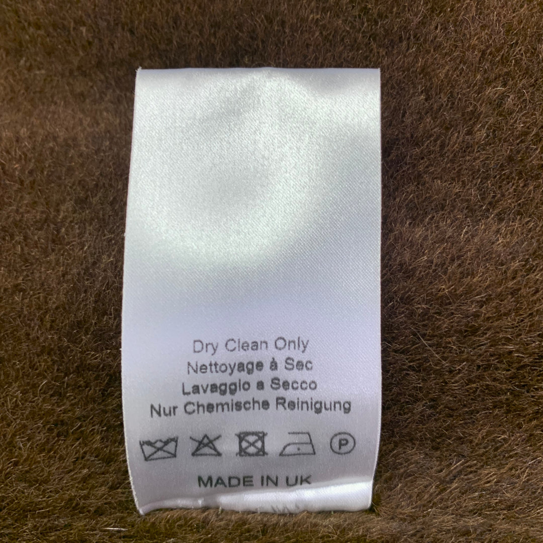 CHRYSALIS Size 42 Brown Beige Wool Double Breasted Coat