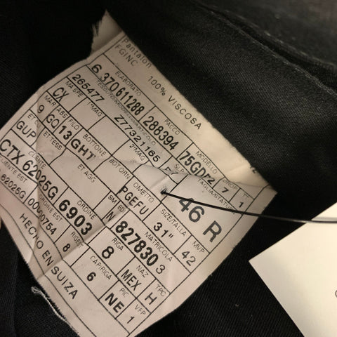 GUCCI Size 36 Black Grey Stripe Viscose Flat Front Dress Pants