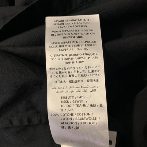 MCQ by ALEXANDER MCQUEEN Size M Black Green Graphic Cotton Camp Shirt