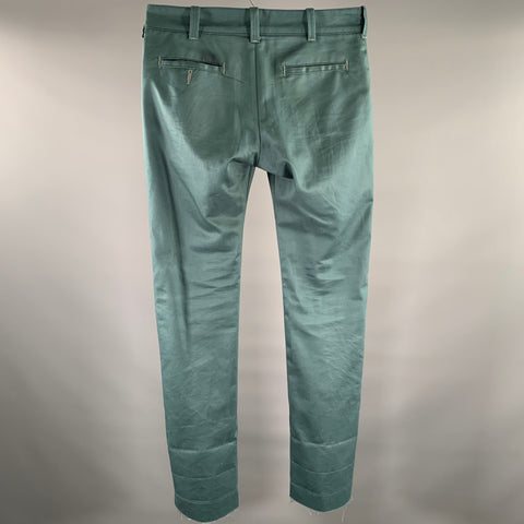SCHAEFFER'S Size 34 Teal Chino Casual Pants