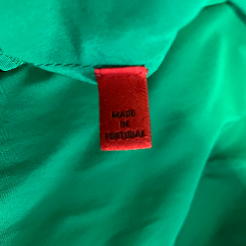 CAROLINA HERRERA Size 8 Green Polyester Maxi Long Gown Evening Wear