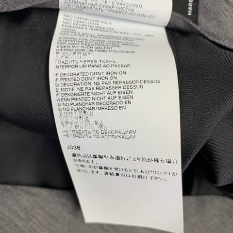 DSQUARED2 Size 36 Black Wool Silk Cuffed Dress Pants