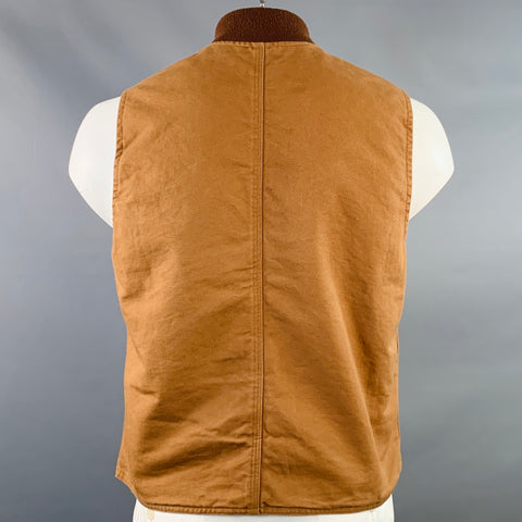 RRL by RALPH LAUREN Size L Brown Green Black Cotton Reversible Vest