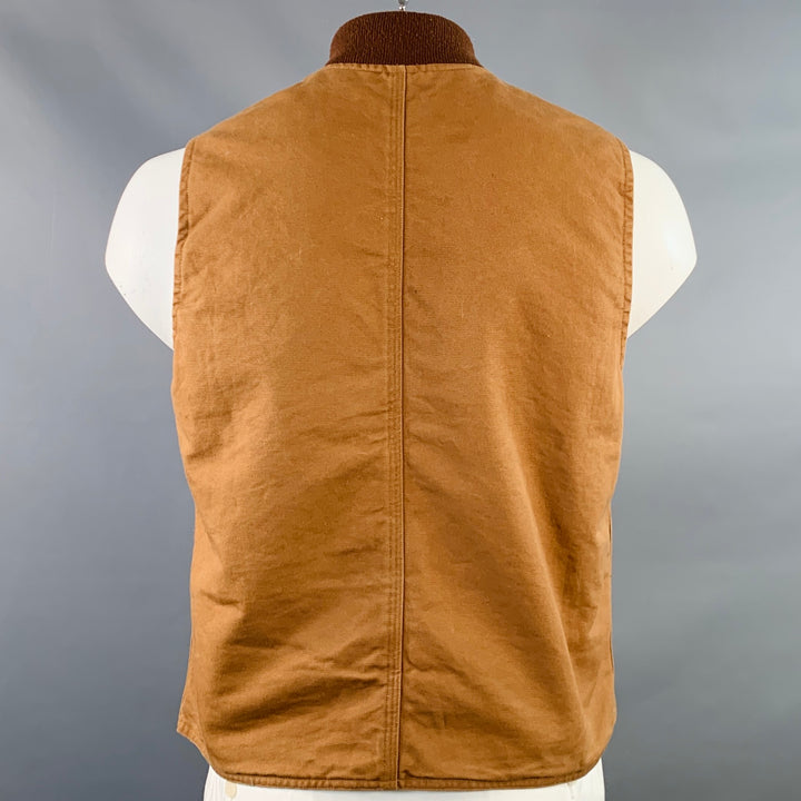 RRL by RALPH LAUREN Size L Brown Green Black Cotton Reversible Vest